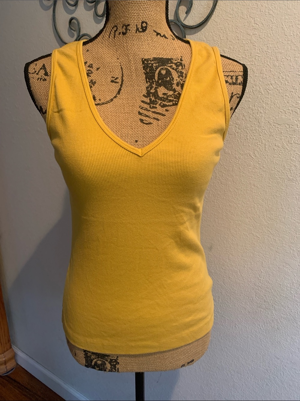 Hard Tail Sunflower Ribbed V-Neck Tank